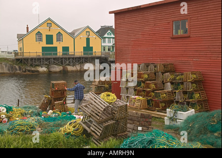 Canada, Terranova, Kittiwake Coast, Newtown, Barbour Villiage vivente eredità, 'La Venezia di Terranova Foto Stock