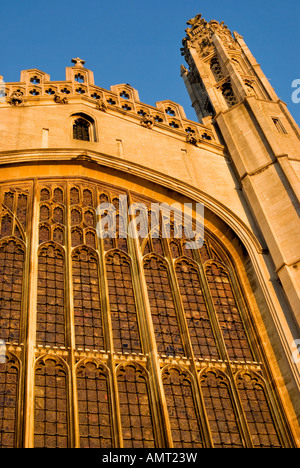 Vista esterna della storica Kings College di Cambridge, UK. Foto Stock