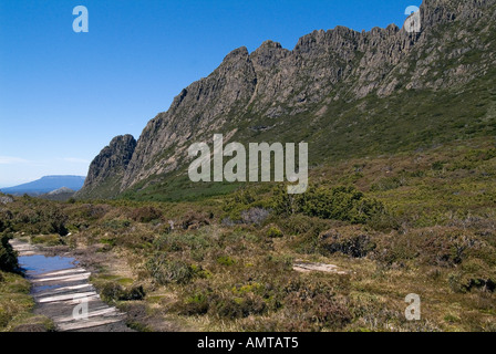 Craddle Mountain Lake, St Clair National Park, Australia, Tasmania Foto Stock