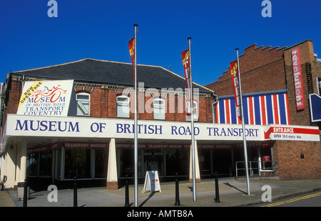 Ex Museo della British Road Transport facciata ingresso Coventry Warwickshire West Midlands Inghilterra GB Europa Foto Stock