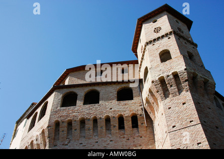 Una sezione medievale della città murata di Jesi.Le Marche Italia Foto Stock