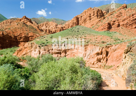 Konorchek Canyon, Tian Shan, Kirghizistan Foto Stock