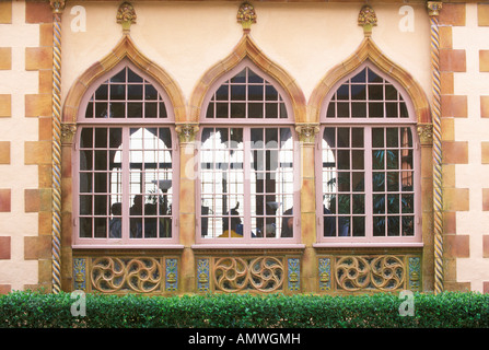 Stati Uniti d'America, Florida, Sarasota, John & Mable Ringling Museum, Ca d Zan Mansion dettaglio Foto Stock