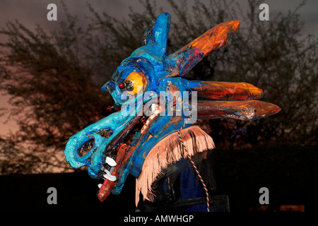 Costume di elaborare tutte le anime processione il giorno dei morti il Dia de los Muertos Tucson in Arizona 2007 Foto Stock
