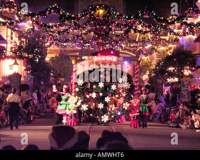 Natale Xmas Walt Disney World Orlando in Florida Foto Stock