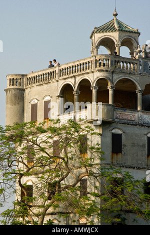 Mingshi Lou Diaolou Yili Villaggio del Kaiping nella provincia di Guangdong in Cina Foto Stock