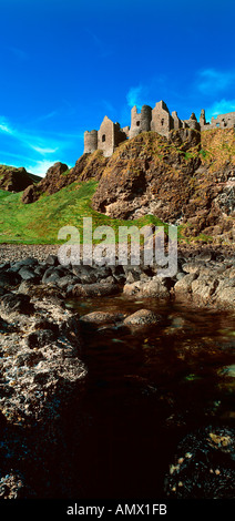 Dunluce Castle, Co. Antrim, Irlanda del Nord Foto Stock