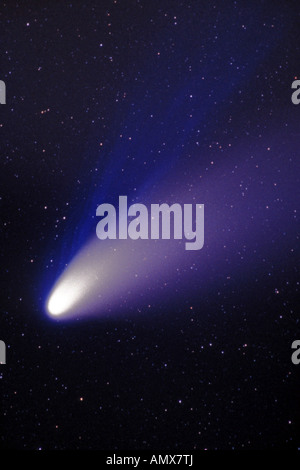 La cometa Hale-Bopp in aprile 1997 Foto Stock