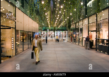 Germania Monaco di Baviera Funf Hofe un esclusivo centro commerciale costruito intorno a 5 cortili è un perfetto esempio di architettura minimalista Foto Stock