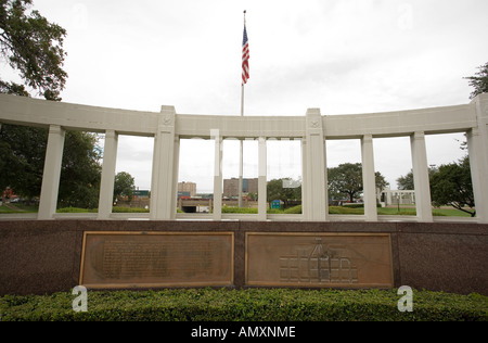 Memorial vicino al Texas School Book Depository, Dallas, Stati Uniti d'America. Foto Stock