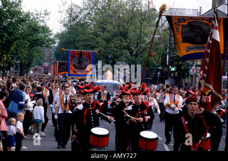 Orangemen Belfast Irlanda del Nord Foto Stock