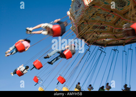 Vento swinger ride presso la Fiera Puyallup Puyallup Washington STATI UNITI D'AMERICA Foto Stock