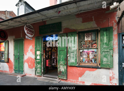 Voodoo Shop fuori Bourbon Street, Quartiere Francese, New Orleans, Lousiana, STATI UNITI D'AMERICA Foto Stock