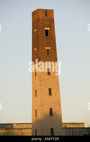 Stati Uniti d'America, IOWA, Dubuque: Porto di Dubuque Torre Shot Foto Stock