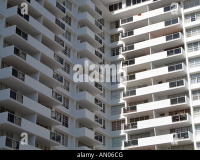 Edificio di appartamenti a Miami Beach, Florida, Stati Uniti d'America Foto Stock