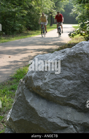 Alabama Madison County, Huntsville, Land Trust Bike e sentieri escursionistici, ciclismo, escursionisti, ricreazione, natura, naturale, alberi, visitatori viaggi tour touri Foto Stock