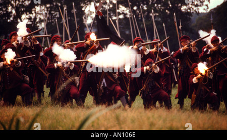 Una scena della guerra civile inglese promulgazione Foto Stock