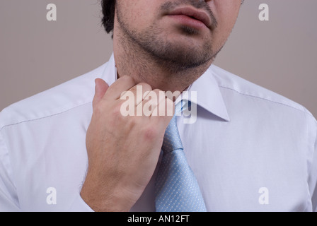 Uomo d'affari sotto pressione Foto Stock