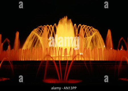 La Fontana Magica di Barcellona, in Catalogna, Spagna Foto Stock