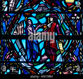 HEINZ Memorial Chapel di stile e in architettura Gotica Francese presso l'Università di Pittsburgh, Pennsylvania, Stati Uniti d'America Foto Stock