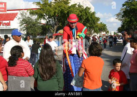 Miami Florida,Little Havana,Diaspora,Cuba,Cuba,minoranza immigranti etnici latini ispanici latini,Calle Ocho,Tres Reyes Magos,Three 3 Kings p Foto Stock