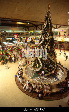 Filippine Manila Harrison Plaza malato di display di Natale Foto Stock