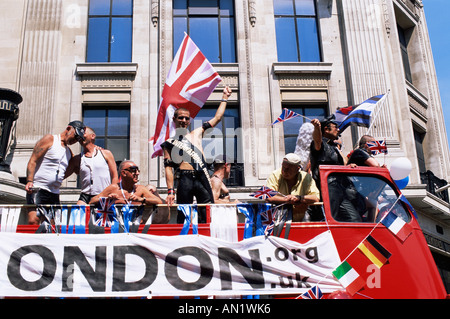 L'Inghilterra,Londra,annuale Festival Pride Parade Foto Stock