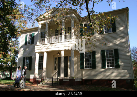 Raleigh North Carolina, Mordecai Historic Park, casa di Mardocheo, case, costruito 1785 1826 greco Revival, NC 102403 0005 Foto Stock