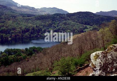 Llyn Gwynant lago, Cymru Wales Foto Stock