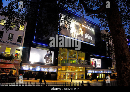 Leicester Square di notte Foto Stock