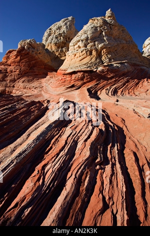 Incredibili strutture di pietra arenaria a tasca bianco Foto Stock