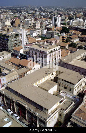 Dakar in Senegal skyline del centro panoramica Foto Stock