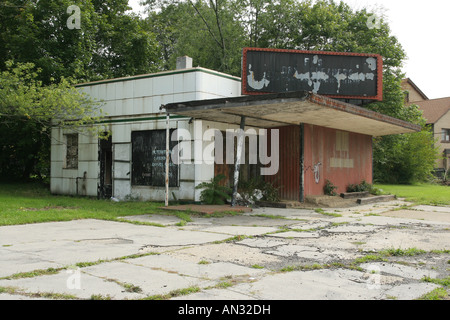 Il degrado urbano edificio abbandonato Youngstown Ohio Foto Stock