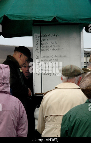 Pic martin phelps 14 01 06 barbury castle point to point allibratore Foto Stock