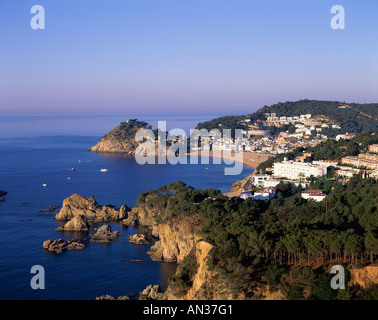 La Costa Brava, Tossa de Mar, Catalogna, Spagna Foto Stock