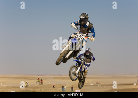 Il motocross racing Foto Stock