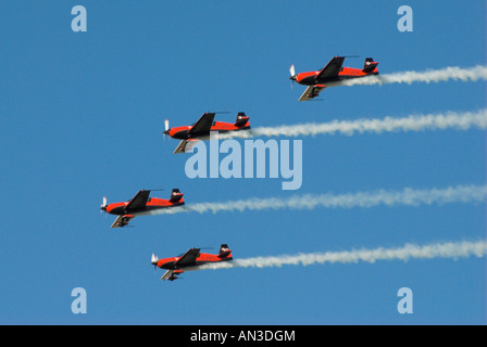 Le lame Aerobatic Team effettuano la loro visualizzazione all'Airshow Shoreham, 2007. Foto Stock