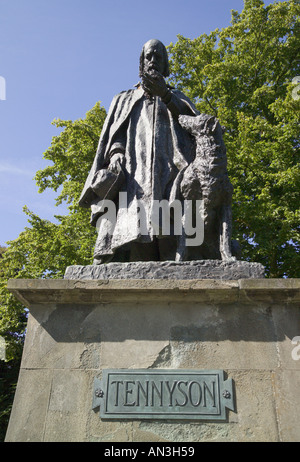 Statua di 'Sir Signore Alfred Tennyson' Lincoln Lincolnshire Inghilterra Foto Stock