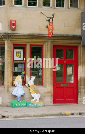 Alice nel Paese delle Meraviglie shop Oxford Regno Unito Foto Stock