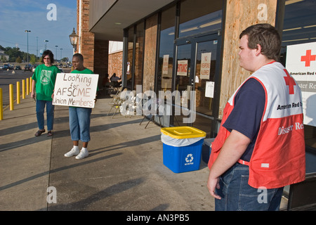 Le vittime dell'uragano Katrina Foto Stock