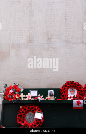 Menin Gate Memorial, Ypres, Belgio Foto Stock