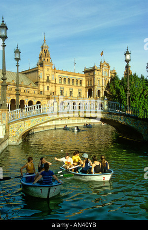 Plaza de Espana, Siviglia, Spagna, Europa Foto Stock