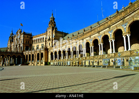 Plaza de Espana, Siviglia, Spagna, Europa Foto Stock