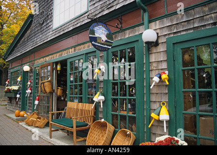 Maine Mount Desert Island Bar Harbor shop Foto Stock