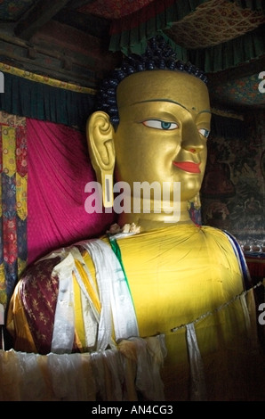 Statua di Budda Shey gompa del Ladakh India Foto Stock