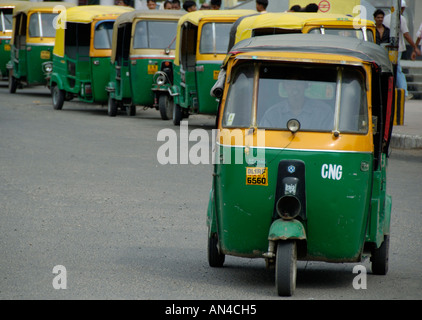 Auto rickshaws New Delhi India Foto Stock