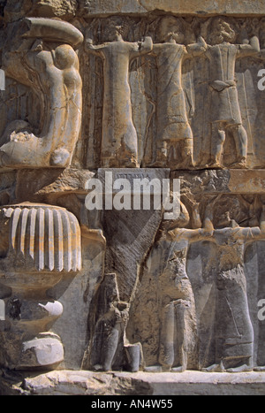 Rovine di Persepolis, antica città capitale, Impero Persiano, Iran Foto Stock