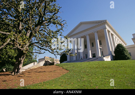 Una vista di State Capitol Building in Richmond Virginia Foto Stock