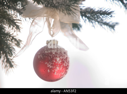 Addobbi per l'albero di natale Foto Stock