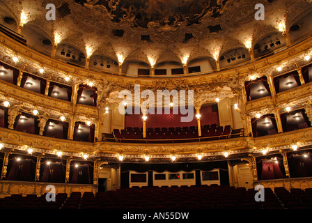 Auditorium del Teatro Nazionale di Praga Repubblica Ceca Foto Stock